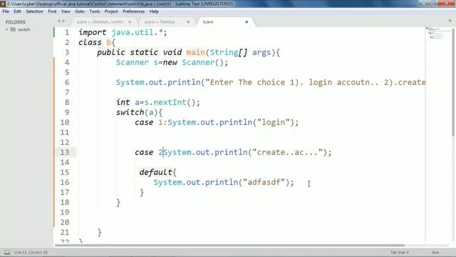 switch case program in java смотреть онлайн