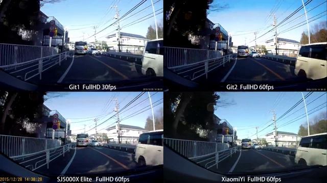 Gitup Git1 vs Git2 vs SJ5000X Elite vs XiaomiYi　Gyro & FullHD60fps 比較！ смотреть онлайн