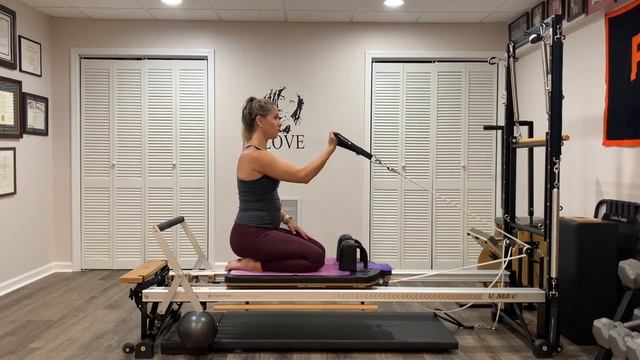Pilates Reformer Workout (Mini Ball Prop) #104