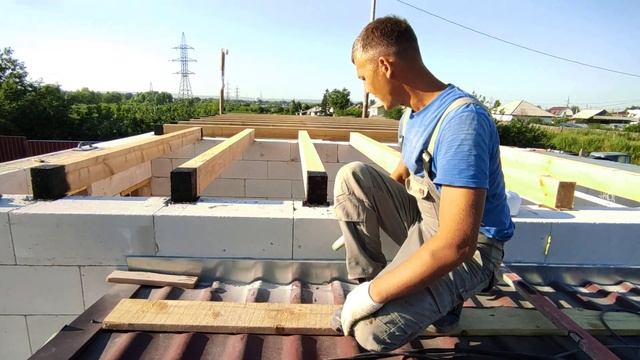 Монтаж кровельной планки примыкания Кровля в стену смотреть онлайн