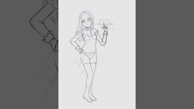 Takagi-san in Angel Mort Uniform. (Krita sketch speedpaint) смотреть онлайн