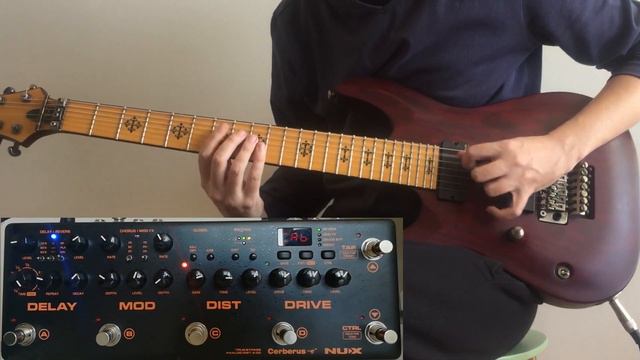 NUX Cerberus Multi-function Guitar Effect Pedal with Schecter Jeff loomis Signature смотреть онлайн
