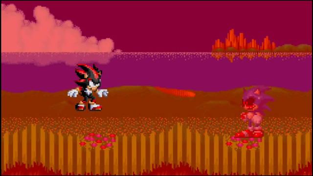 Sonic and Shadow VS Sonic exe | sprite animation | смотреть онлайн
