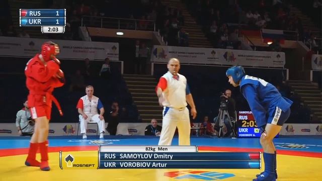 Самойлов - Воробьёв. ЧМ 2018. Боевое самбо смотреть онлайн