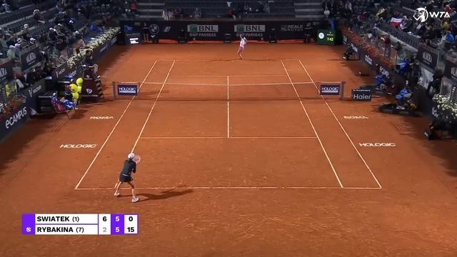 Iga Swiatek Vs. Elena Rybakina | 2023 Rome Quarterfinal | WTA Match Highlights