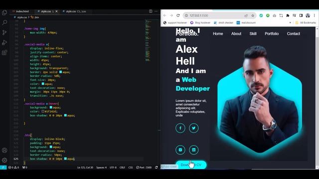 Create Animated text typing Personal Portfolio Website 2024 new смотреть онлайн