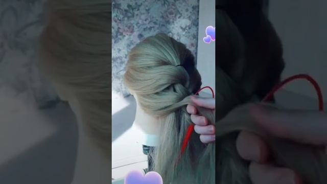 Быстрая прическа на длинные и средние волосы за 5 мин #shorts смотреть онлайн