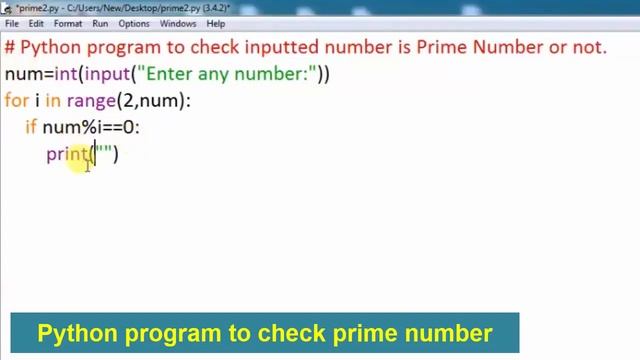 Python program to check prime number ! Python programming examples смотреть онлайн