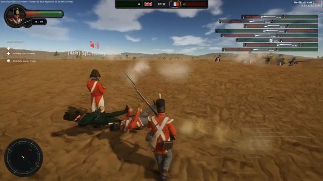 Sat 27th Line battle Open server The 4th "King's Own" Regiment of Foot Holdfast смотреть онлайн
