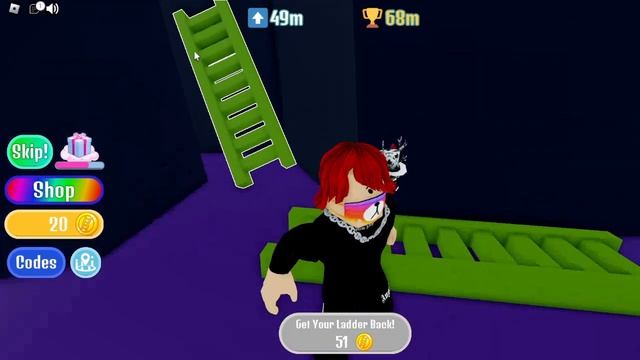 ТЕСТ IQ В РОБЛОКС! ПОДНЯЛСЯ НА ЛЕСТНИЦЕ 999.999.999 МЕТРОВ! НУБ И ПРО ВИДЕО ROBLOX! смотреть онлайн
