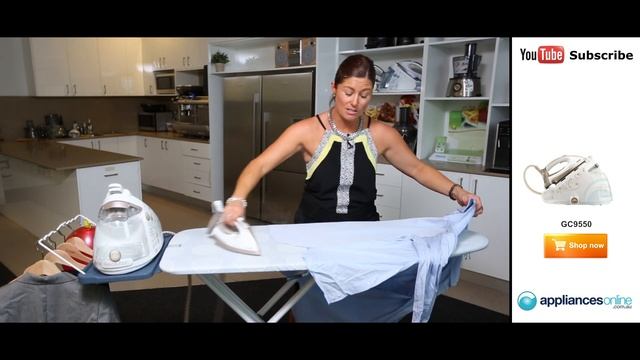 How to iron a men's shirt in under 3 minutes using the Philips GC9550 - Appliances Online смотреть онлайн