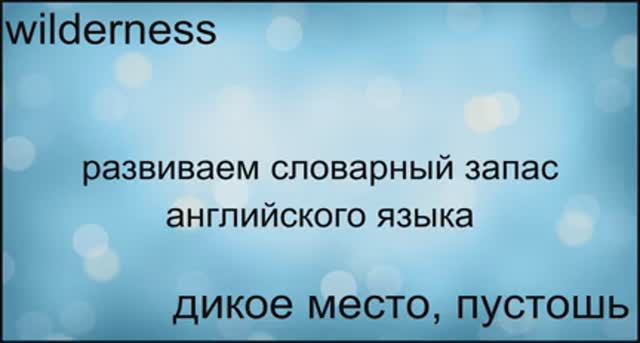 Wilderness, Noise, Tense, Way