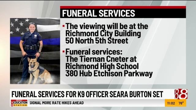 Funeral service set for Richmond officer Seara Burton смотреть онлайн
