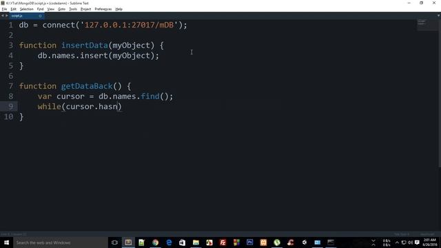 MongoDB Tutorial 4: Insertion смотреть онлайн