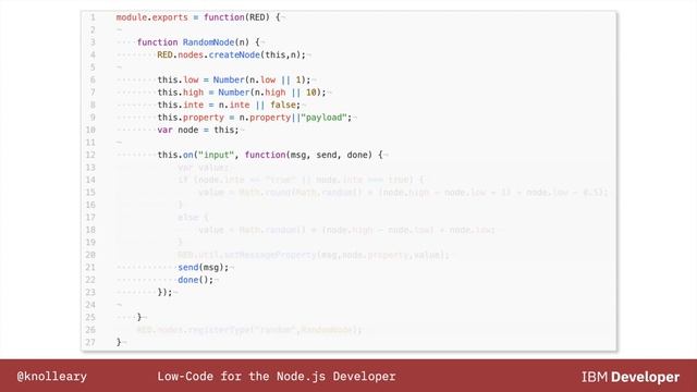 Low Code for the Node.js Developer - Nick O Leary, IBM смотреть онлайн