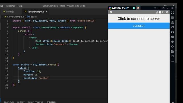 PART 1: React-native, connecting to Node.js web server смотреть онлайн