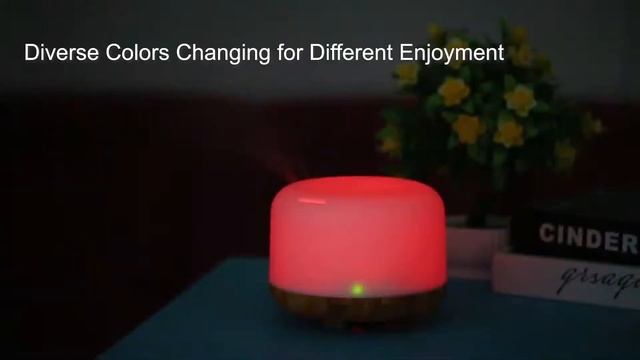 500ml Ultrasonic Air Humidifier Essential Oil Diffuser Lamp Aromatherapy Aroma Diffuser Mist Maker смотреть онлайн