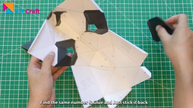 How to make Panda mask | Low poly panda mask | Papercraft mask template and animal mask by 3dfancy смотреть онлайн