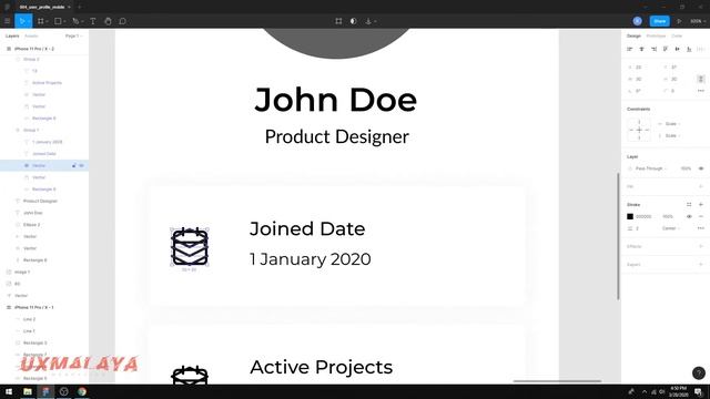 User Profile Mobile UI/UX in Figma - Speed Design смотреть онлайн
