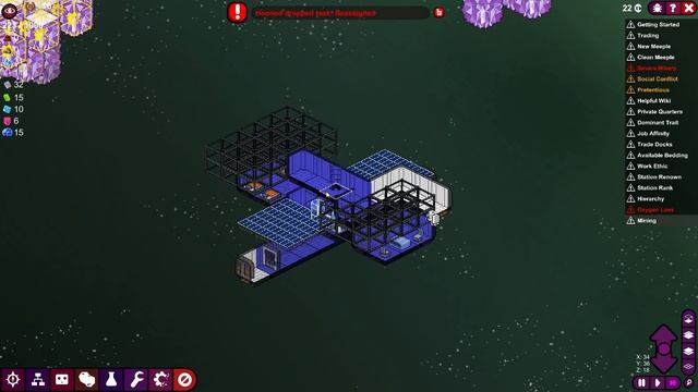 Did They BREAK the LIFE SUPPORT SYSTEM? | Meeple Station Gameplay (Space Station Building Simulator смотреть онлайн