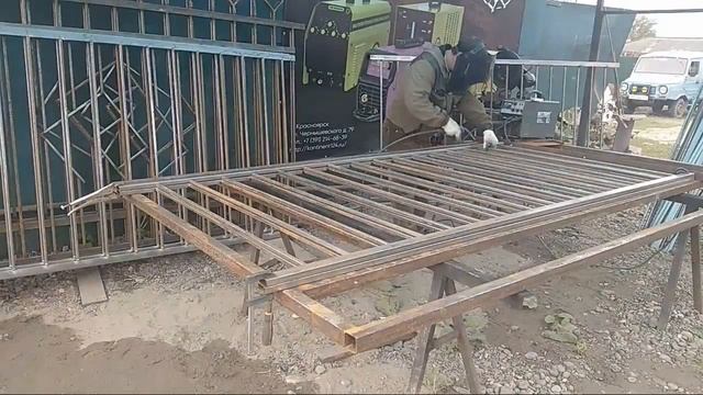 Изготовление Секций Забора Из Профильной Трубы смотреть онлайн