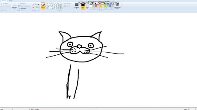 Как нарисовать кота в Paint [Paint Гайд] смотреть онлайн