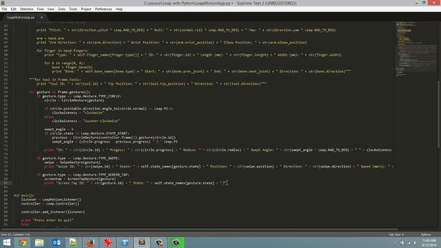 Screen Tap Gesture - Leap Motion and Python: Tutorial 11 смотреть онлайн