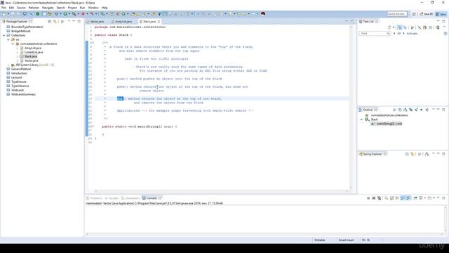 Java built in java util Stack смотреть онлайн