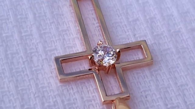 ЮВЕЛИРНОЕ ДЕЛО(Женский крестик из золото 585 *) смотреть онлайн