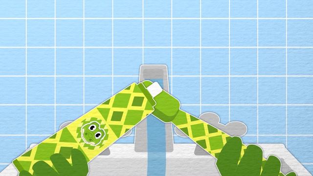 Brush Your Teeth | Kids Songs | Nursery Rhymes | Pingi & Kroki Lessons & Karaoke смотреть онлайн