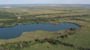 Красота Донских степей, озёр, реки Дон и вид на Ростов-на-Дону с высоты птичьего полёта