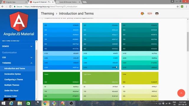 Angular 2 JS with Angular Material-Theming-Part-2 смотреть онлайн