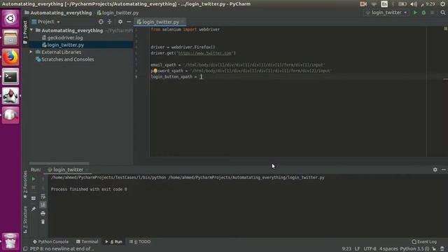 Automating Twitter login using Selenium & Python смотреть онлайн