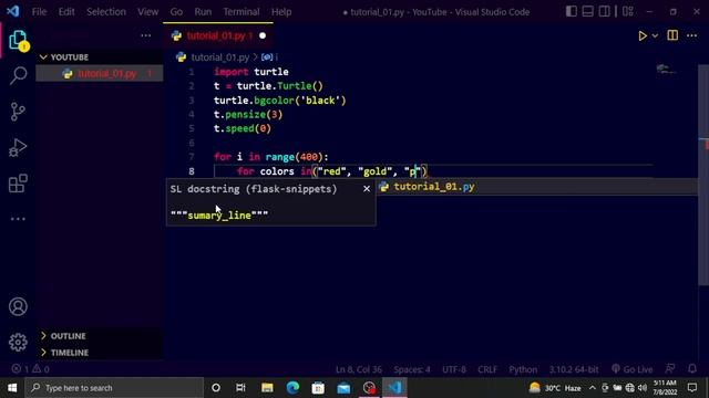 Python | Turtle Tutorial_01 | #Best #Design смотреть онлайн