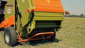 Работа пресс-подборщика Wolagri на поле