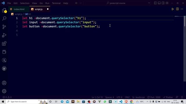 JavaScript full course |DOM Events| Part 13 | Hindi смотреть онлайн