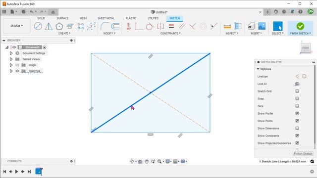 Fusion 360 | Centerline VS Construction Line смотреть онлайн