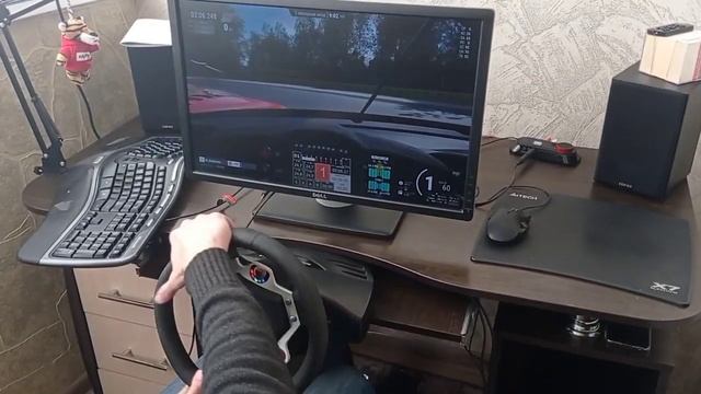проверка руля Thrustmaster Ferrari f430 смотреть онлайн