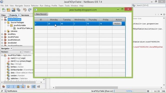 Dynamic JavaFX TableView for JDK 1.7/JavaFX 2 смотреть онлайн