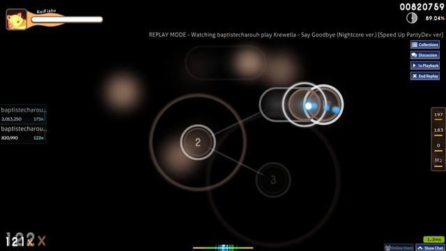 Say Goodbye (Nightcore Ver.) Osu! Beatmap