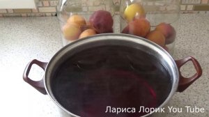 Персиковый компот на зиму//Самый вкусный)))