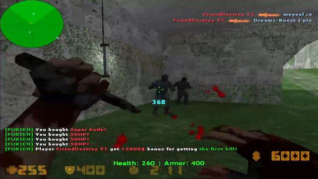 CS 1.6 400 Fps | Furien Mod Unstoppable Trick To Kill AFK : )) Enjoy Gameplay : ) смотреть онлайн