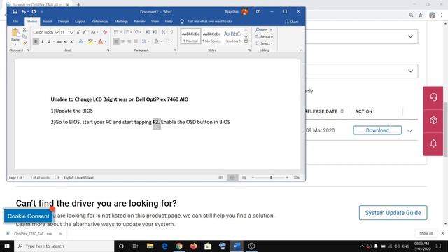 Unable to Change LCD Brightness on Dell OptiPlex 7460 AIO смотреть онлайн
