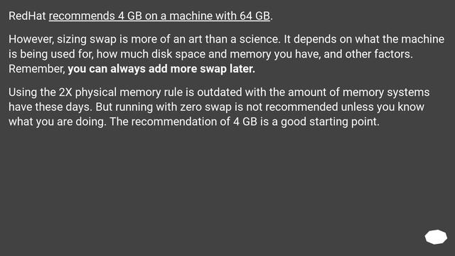 Swap partition size on a 64 GB RAM computer for memory-intensive work смотреть онлайн