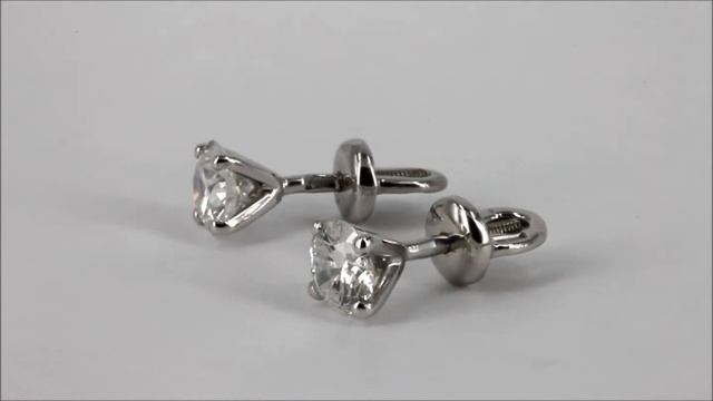 Серьги пусеты с якутскими бриллиантами. смотреть онлайн