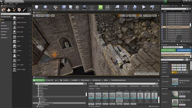 Working on a Castle Environment - Adding modular destruction. смотреть онлайн