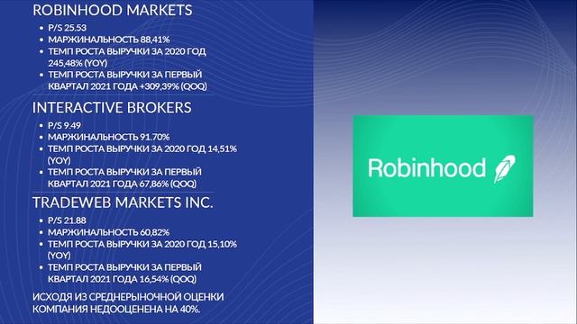 Инвест обзор IPO Robinhood Markets, Inc. (HOOD)