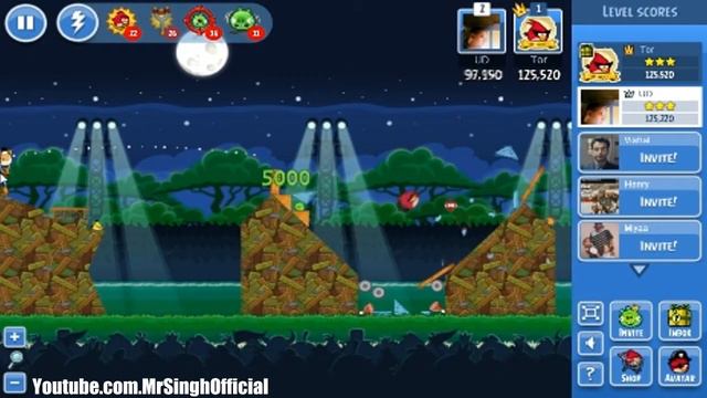 Angry Birds Friends - Tournament Week 22 Level 1 Power Ups Highscore 3Star Week 22 Level 1
