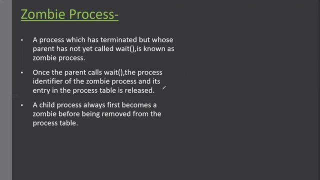 3.7 Process Termination | Zombie Process | Orphan Process смотреть онлайн
