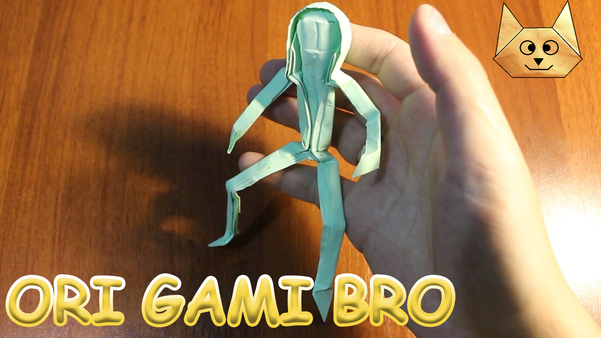 Как сделать человека из бумаги. Оригами человек. DIY из бумаги А4. смотреть онлайн